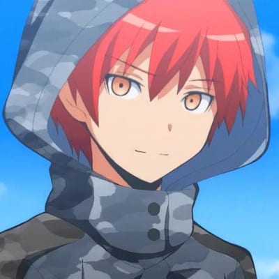 Red haired anime character illustration, Karma Akabane