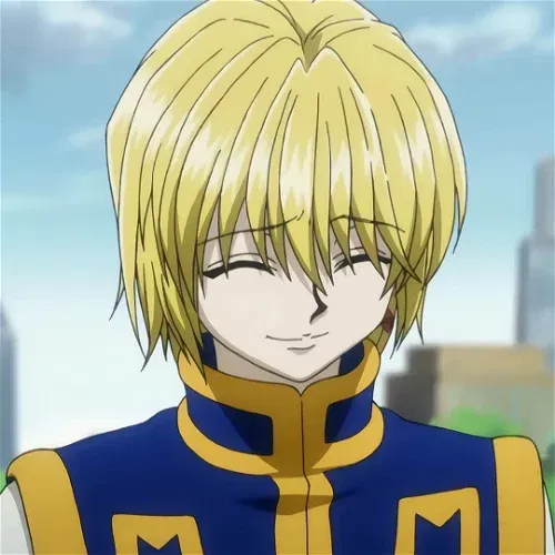 Detailed screenshot of kurapika from hunter x hunter