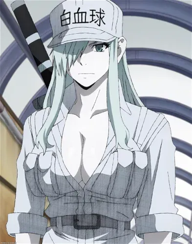 Cells At Work Code Black Neutrophil 1212 Blue Cosplay Wig